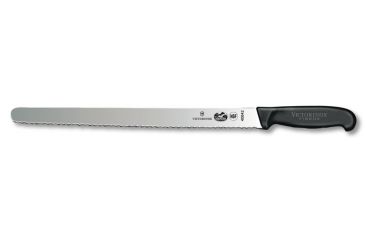 Image of Victorinox Roast Beef Slicer 14in. Blade Wavy edge 1.25in. at Black Fibrox HDL 40642