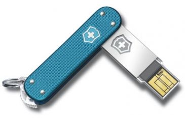 Image of Victorinox Slim 2.0 - 16GB, Blue Alox 4.6171.22G16US2