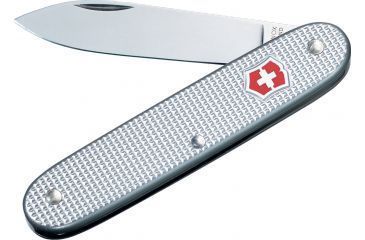 Image of Victorinox Solo Alox Swiss Army Knife Silver Alox Ribbed 53950