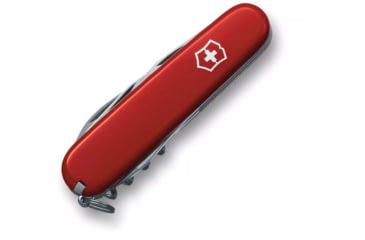 Image of Victorinox Spartan Pocket Knife w/ Pouch, 3.5in Closed Blade, Stainless Steel, Red ABS Handle, 1.3603-X5