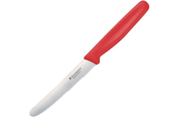 Image of Victorinox Steak Knife Serrated Red, 4.25 satin finish serrated stainless blade, Red polypropylene handle, 6.7831