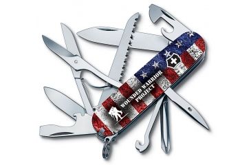 Image of Victorinox Swiss Army Fieldmaster w/ Wounded Warrior Project Logo, Red, White, Blue, 91MM 55075.US2