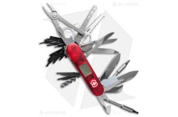 Image of Victorinox Swiss Army Swiss Champ XAVT Folding Knives, 2.75in, Red Handle, Steel/Red, 3.58in, BHQ-2088