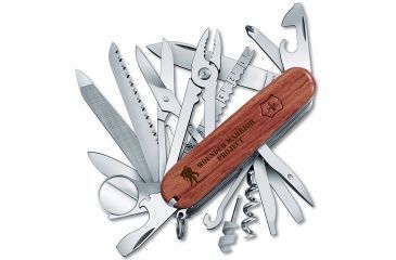 Image of Victorinox Swiss Army SwissChamp w/ Laser Engraved Wounded Warrior Project Logo, Brown, 91MM 55076.US2