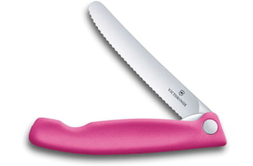 Image of Victorinox Swiss Classic Fld Paring Pnk Folding Knife, Round tip blade, Pink polypropylene handle, 6.7836.F5B