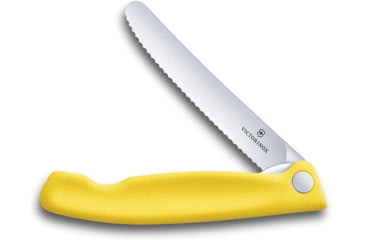 Image of Victorinox Swiss Classic Paring Yellow Folding Knife, Yellow polypropylene handle, 6.7836.F8B