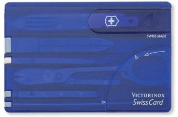 Image of Victorinox SwissCard Translucent Swiss Army MultiTools Sapphire 53928