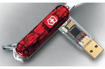 Image of Victorinox SwissFlash Flight 1GB Swiss Army Flash Drive Ruby 5301FG1