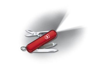 Image of Victorinox SwissLite Pocket Knife - Swiss Army Red Knife Swiss Army Ruby Knife, Colors Victorinox SwissLite Pocket Knife - White Light Swiss Army Knife Red