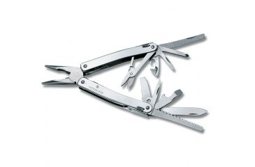 Image of Victorinox SwissTool Spirit X Multi-Tool with Leather Pouch, Stainless, 105mm 53224