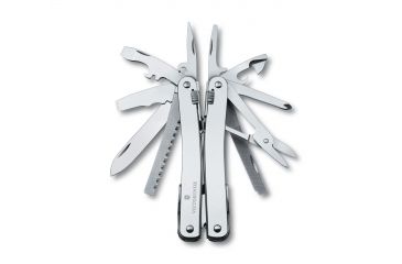 Image of Victorinox SwissTool Spirit X Multi-Tool with Leather Pouch, Stainless, 105mm 53224