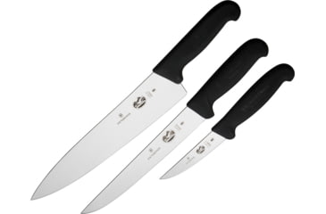 Image of Victorinox Three Piece Kitchen Set Knife, Black Fibrox handle, 5.1053.3-X1