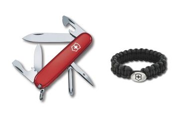 Image of Victorinox Tinker / Paracord Bracelet Combo Set, Red / Black 55109