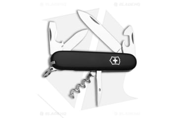 Image of Victorinox Spartan Pocket Swiss Army Red Multi-Tool, 2.75in, Black Handle, Black/Gray, 3.58 inch, BHQ-2123