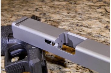 Image of Victory First Glock 19 Gen 1-3 Featureless Pisol Slide, Stainless Steel, Medium, VIC-SLD-G17-03-BLK