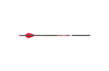Image of Victory VAP Sport Arrows, 200, 2in,Vanes 6 Pack, Red/Carbon, VAPS-200FQ-6