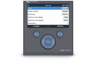 Image of Victron Energy Color Control GX Monitor, Button Control, Grey, BPP010300100R