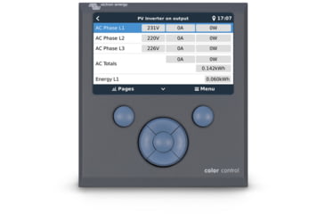 Image of Victron Energy Color Control GX Monitor, Button Control, Grey, BPP010300100R