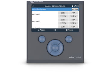 Image of Victron Energy Color Control GX Monitor, Button Control, Grey, BPP010300100R