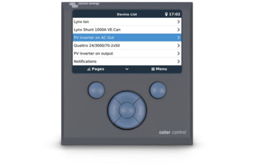 Image of Victron Energy Color Control GX Monitor, Button Control, Grey, BPP010300100R