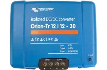 Image of Victron Energy Orion-TR DC-DC Converter, 12 volts to 12 volts, 30 amps Isolated, Blue, ORI121240110