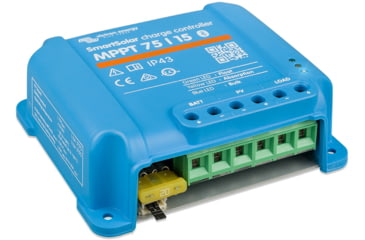 Image of Victron Energy SmartSolar MPPT Charge Controller, 75V, 15 amps, Blue, SCC075015060R