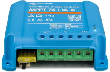 Image of Victron Energy SmartSolar MPPT Charge Controller, 75V, 15 amps, Blue, SCC075015060R