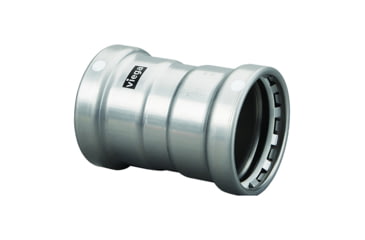 Image of Viega MegaPress XL 2-1/2in Carbon Steel Coupling w/Stop w/FMK Double Press Connection - Smart Connect Technology, 26670