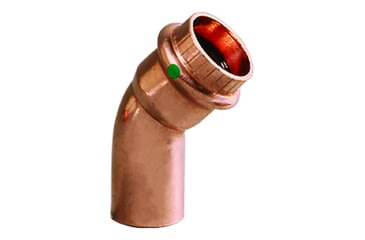 Image of Viega ProPress 1in - 45 degrees Copper Elbow - Street/Press Connection - Smart Connect Technology, 77058