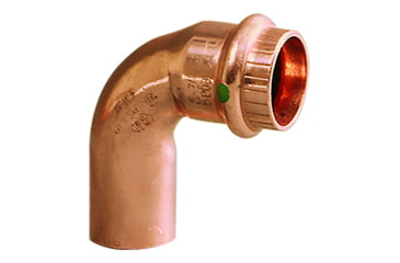 Image of Viega ProPress 2in - 90 degrees Copper Elbow - Street/Press Connection - Smart Connect Technology, 77072