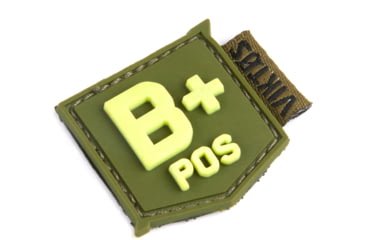 Image of Viktos Bloodtype Mini Moralpha Patch, B Positive, Ranger/Glow, 1in x 1in, 2004803
