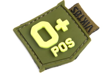 Image of Viktos Bloodtype Mini Moralpha Patch, O Positive, Ranger/Glow, 1in x 1in, 2004807