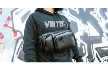 Image of Viktos Upscale 3 Leather SlingBag, Black, 15x7x5 inch, 2102401