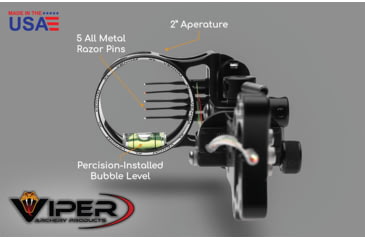 Image of Viper Archery Products Venom Pro Sight 1301299, Black, VFPMT-15