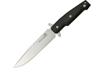 Image of Viper Fate Stiletto Style Fixed, Black Handle, Satin Blade V4005SWCN