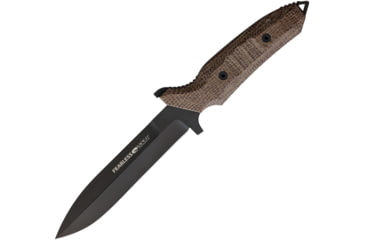 Image of Viper Fearless Fixed Blade DLC Brown Knife, Brown Canvas Burlap handle, VT4020CM