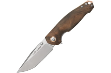 Image of Viper Katla Folding Knife by Jesper Voxnaes, 3.25in, Satin Bohler M390 Stainless Tanto Blade, Walnut Handle, V5985NO