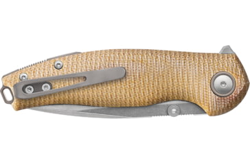 Image of Viper Vale Natural Folding Knife, 4.13in Closed, 3in Stonewash CPM Magnacut SS Blade, Natural Canvas Micarta Handle, V6006CN