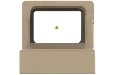 Image of Viridian Weapon Technologies RFX11 1x16-22mm Reflex Red Dot Sight, 3 MOA Green Dot, Flat Dark Earth, 9810142