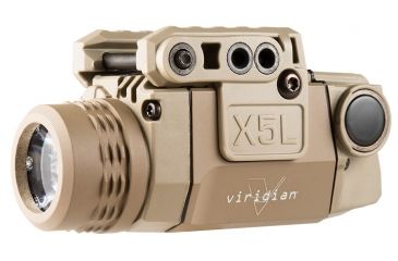 Image of Viridian X5L GEN2 Universal Green Laser Sight, 178 Lumen Tactical Light, Flat Dark Earth, X5L-FDE