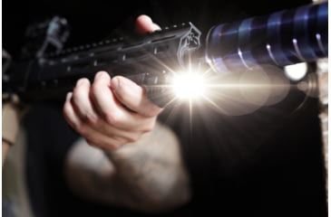 Image of Viridian Weapon Technologies 4LUX 2K Angled Foregrip, M-LOK, 2000 Lumens, Black, 912-0089