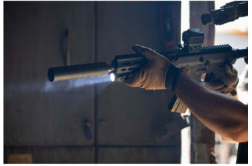 Image of Viridian Weapon Technologies 4LUX 2K Angled Foregrip, M-LOK, 2000 Lumens, Black, 912-0089