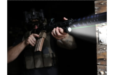 Image of Viridian Weapon Technologies 4LUX 2K w/ Green Laser, Angled Foregrip, MLOK, 2000 Lumens, Black, 912-0090