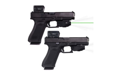 Image of Viridian Weapon Technologies C5L Micro Compact 5mW Green Laser and 550 Lumens Tactical Light for Glock 17/19/22/23, Black, 930-0041