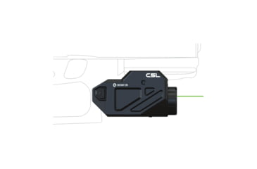 Image of Viridian Weapon Technologies C5L Universal Green Laser And Tactical Light, 600 Lumen, Instant-on, Rechargeable Battery, SafeCharge Power Bank, Black, 930-0027