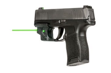 Image of Viridian Weapon Technologies Essential Laser Sight, Green, Sig Sauer P365, Trigger Guard, 1 x 1/3N Lithium Battery, Black, 912-0030