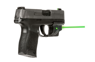 Image of Viridian Weapon Technologies Essential Laser Sight, Green, Sig Sauer P365, Trigger Guard, 1 x 1/3N Lithium Battery, Black, 912-0030