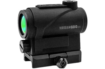 Image of Viridian Weapon Technologies GDO 20 1x20 Green Dot Optic, 3 MOA, Fixed Mount, Black, 981-0026