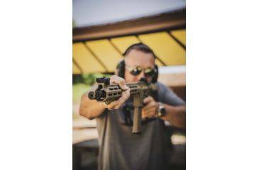 Image of Viridian HS1 Hand Stop with Green Laser, M-LOK Mounting Retail Box, FDE, 912-0037