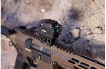 Image of Viridian Weapon Technologies MDS25 Modern Dot Sight, 1x29, 3 MOA Green Dot, T2 Mount included, Black, 981-0127